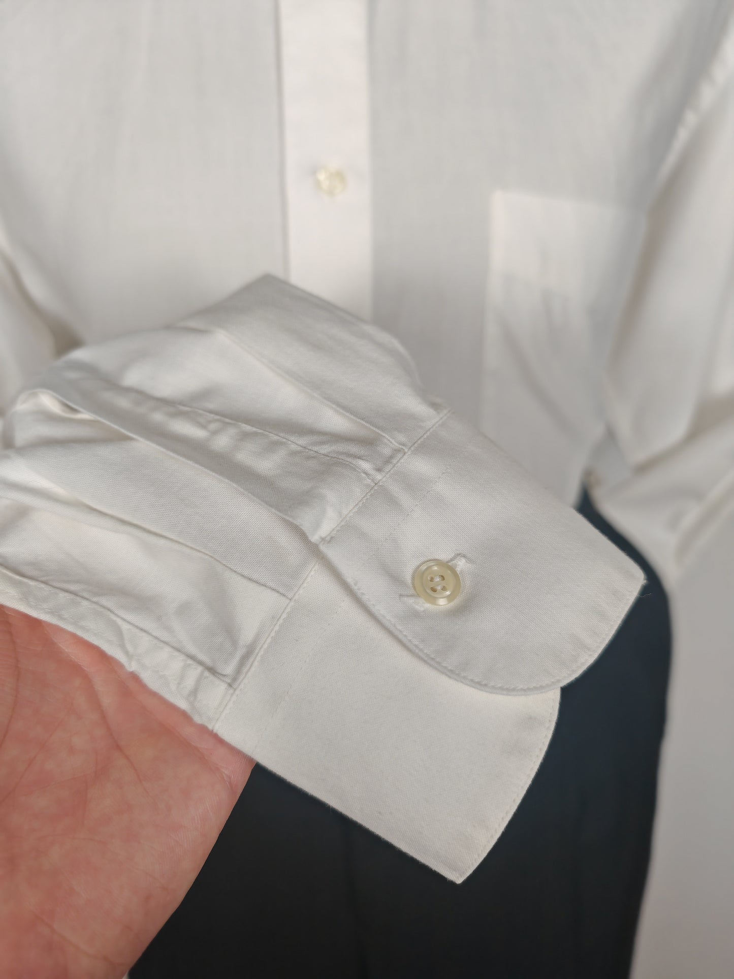 Camicia bianca Pancaldi anni '80 collo italiano - tg. XL collo 43/44