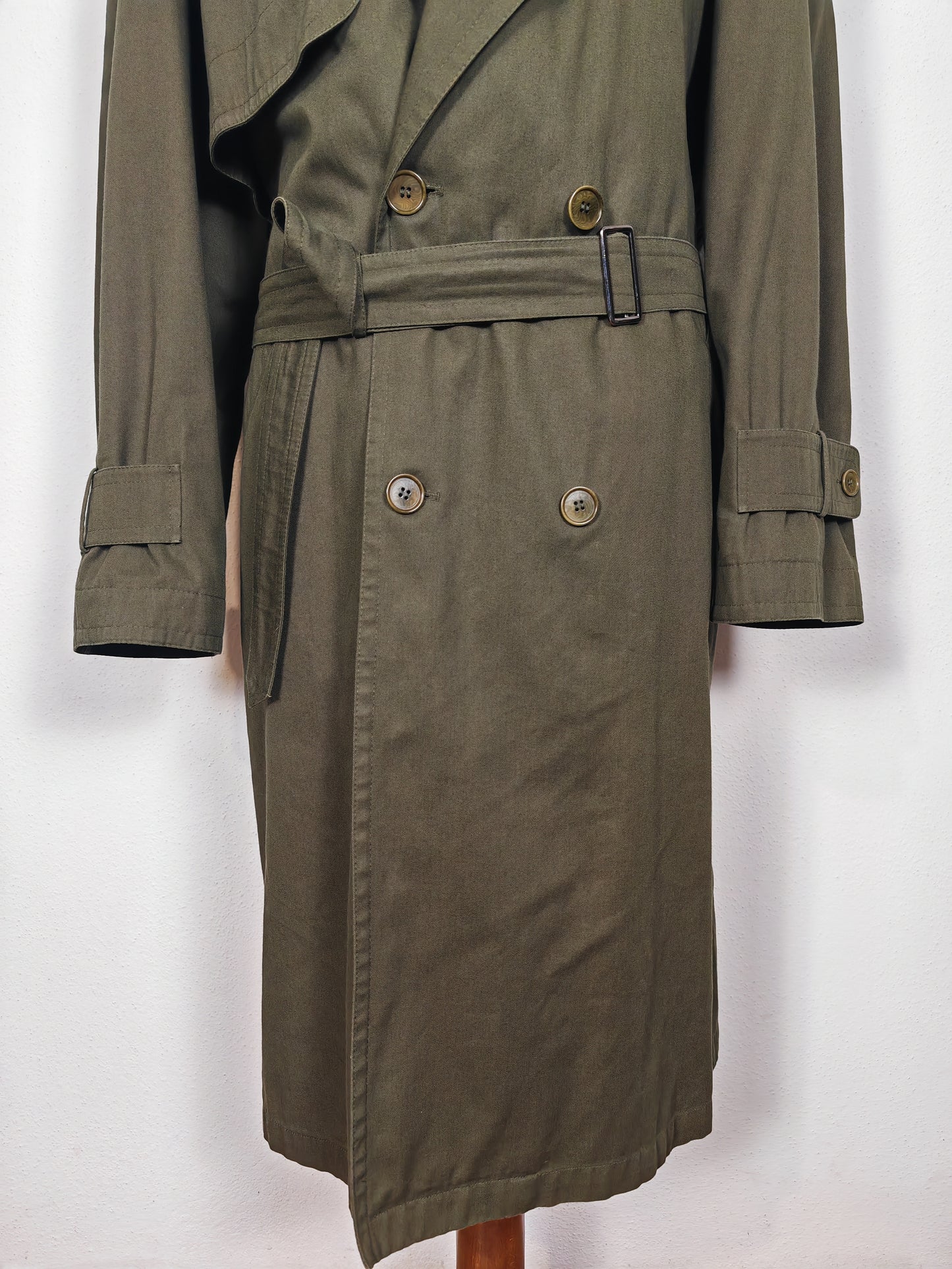 Trench Valentino anni '80 verde scuro - tg. 50-54