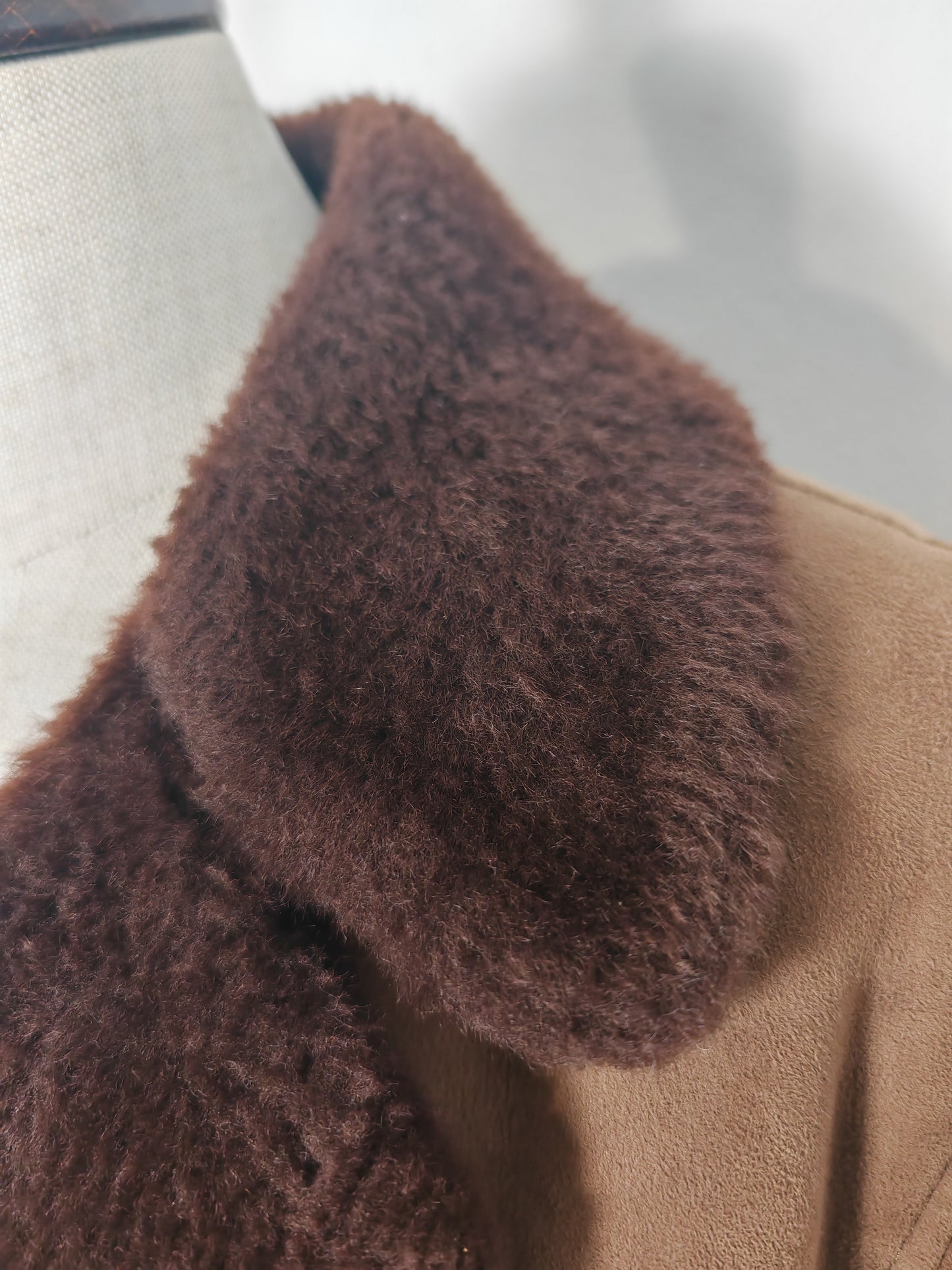 Montone shearling anni '70 marrone - L/XL