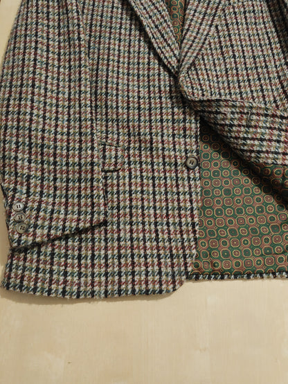 Giacca anni '80 in tweed pied-de-poule - tg. 50