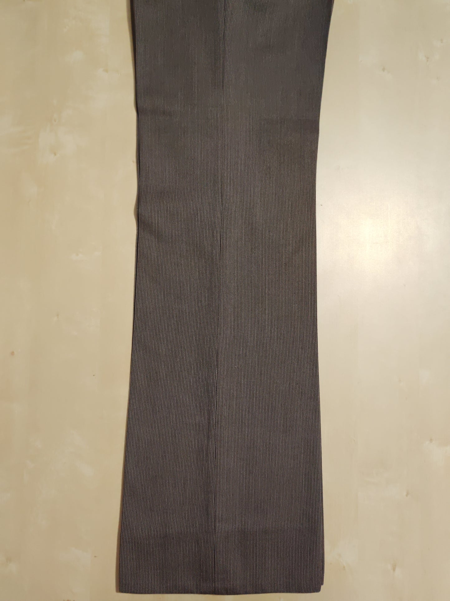 Completo 3 pezzi svasato anni '70 marrone spigato - tg. 44