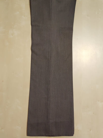 Completo 3 pezzi svasato anni '70 marrone spigato - tg. 44