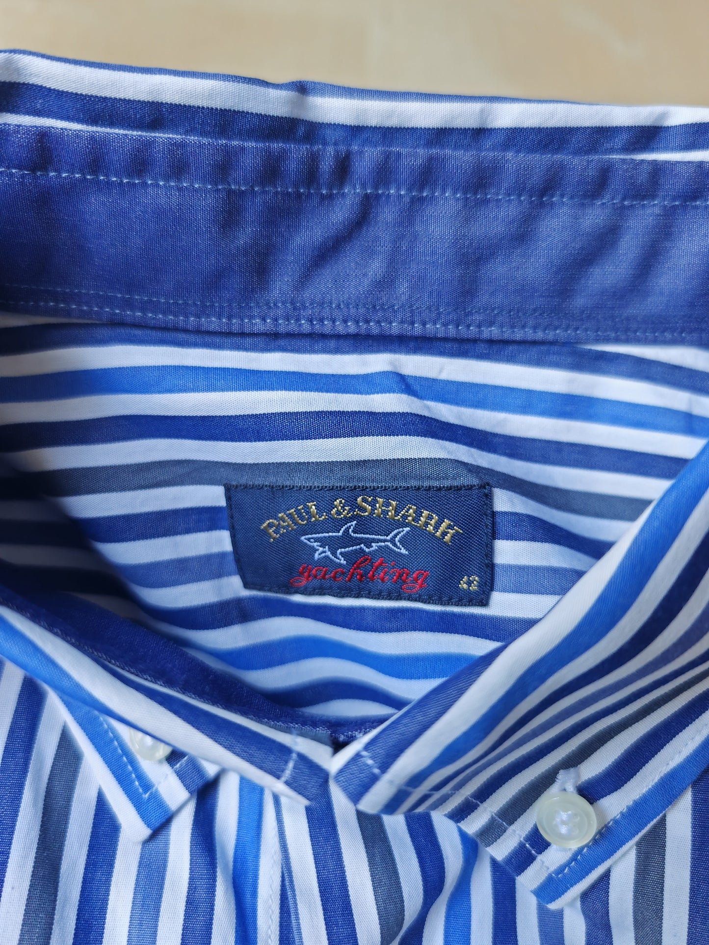 Camicia Paul & Shark a righe blu - collo 42 (L)
