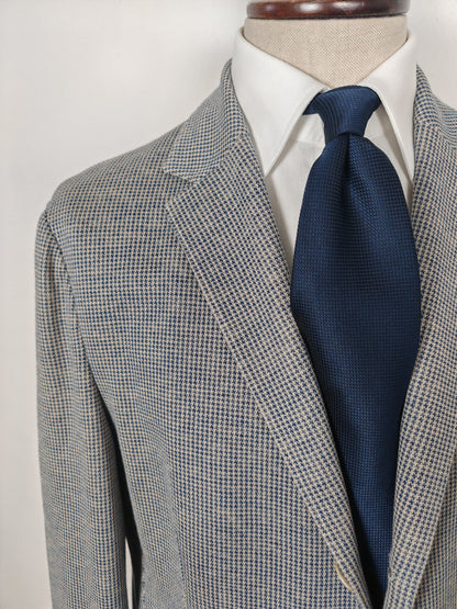 Giacca Loro Piana in jersey cotone e lino pied-de-poule - tg. 50