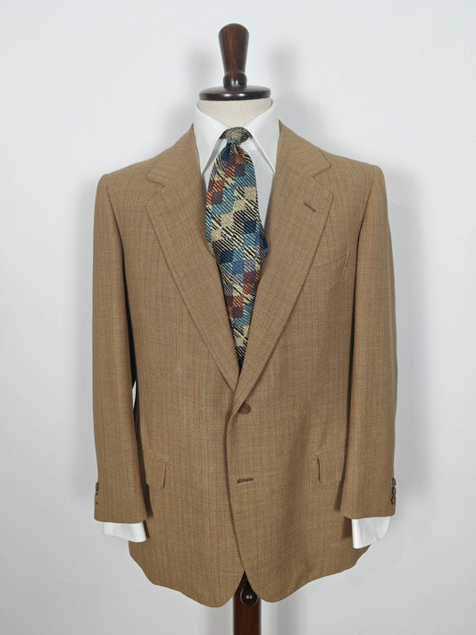 Giacca sartoriale in hopsack anni '90 - tg. 52/54 con drop basso