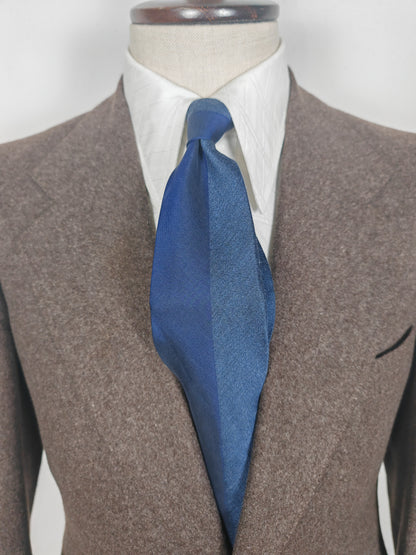 Cravatta Romeo Gigli blu in seta e lino