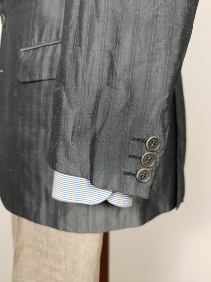 Giacca Pierre Cardin anni '80 in seta shantung - tg. 48