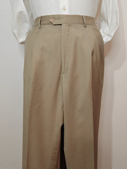 Pantalone in fresco lana beige - tg. 48