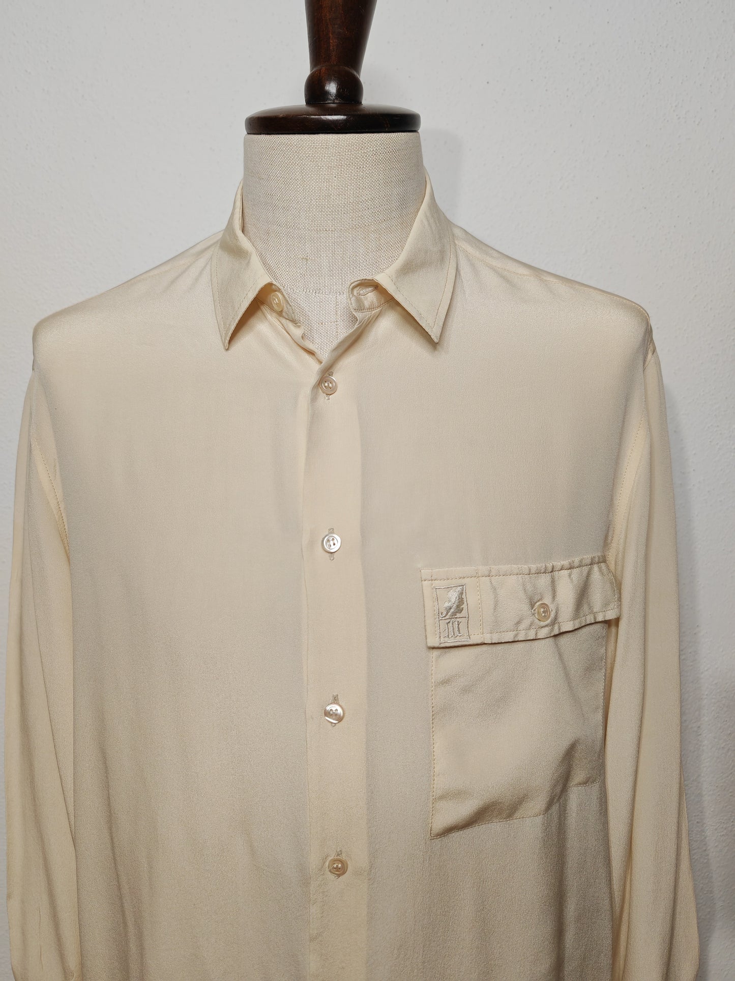 Camicia anni '80/'90 in pura seta - tg. 52 (L/XL)