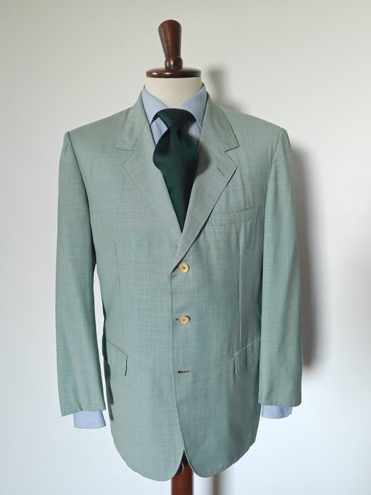 Giacca estiva mezza fodera Brioni micro check - tg. 52