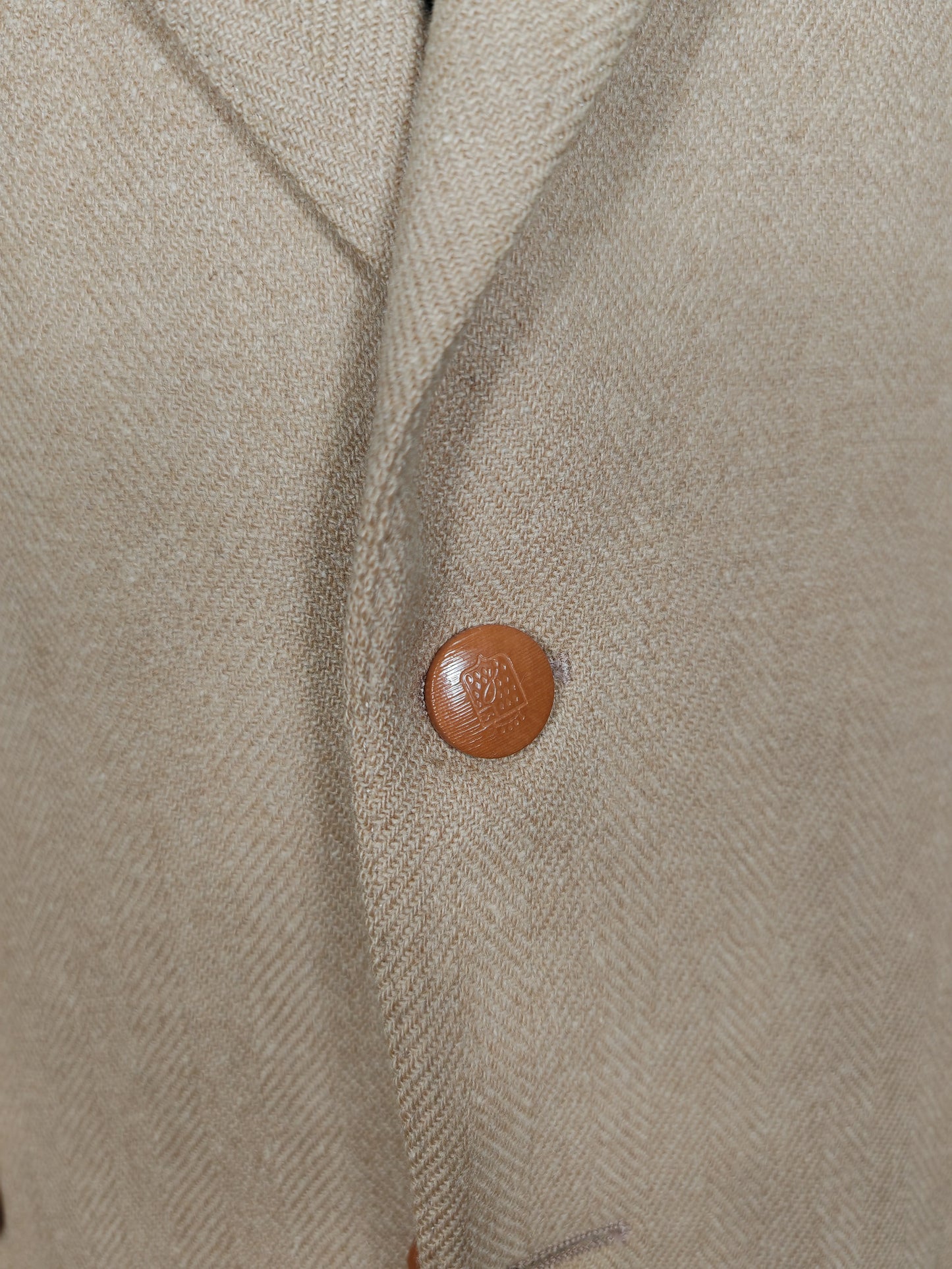 Giacca spigata in puro cammello - tg. 50