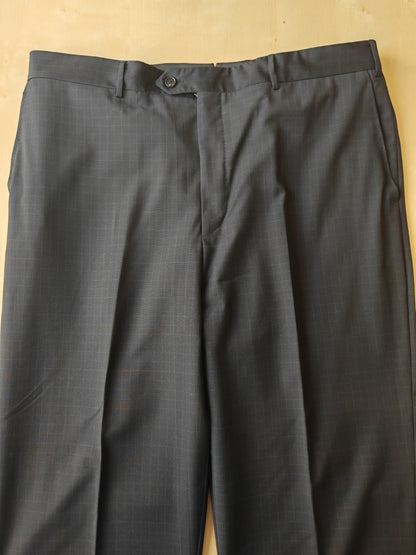 Completo Corneliani estivo in fresco lana blu a quadri - tg. 54