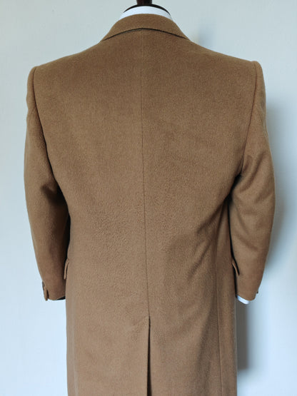 Cappotto cammello anni '70 in lana e cashmere - tg. 48/50