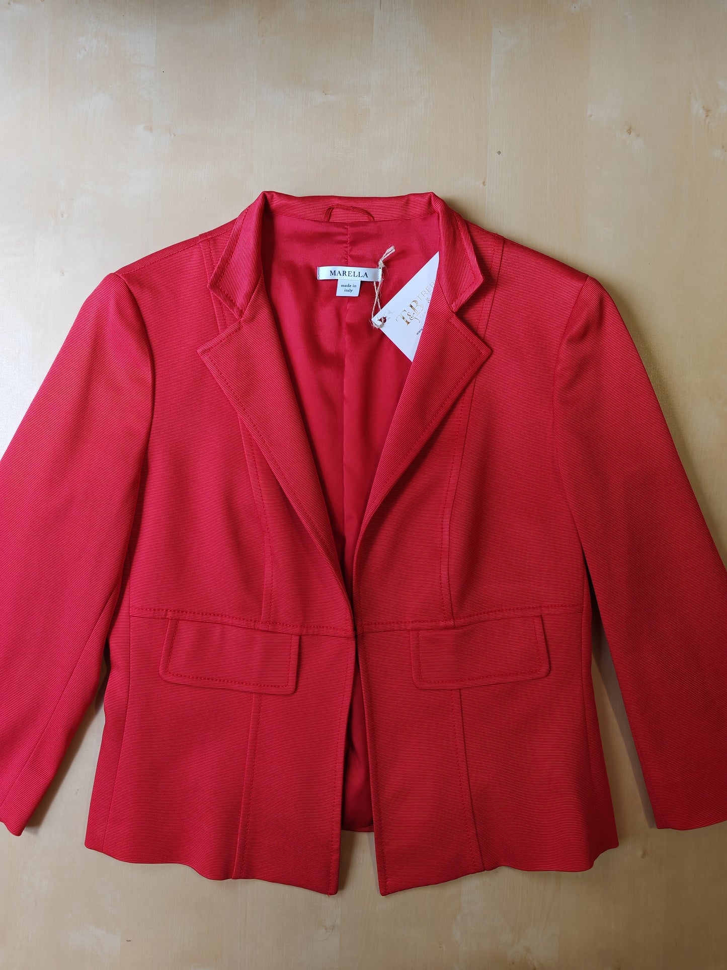 Blazer Marella cannettato rosso fragola - tg. 46