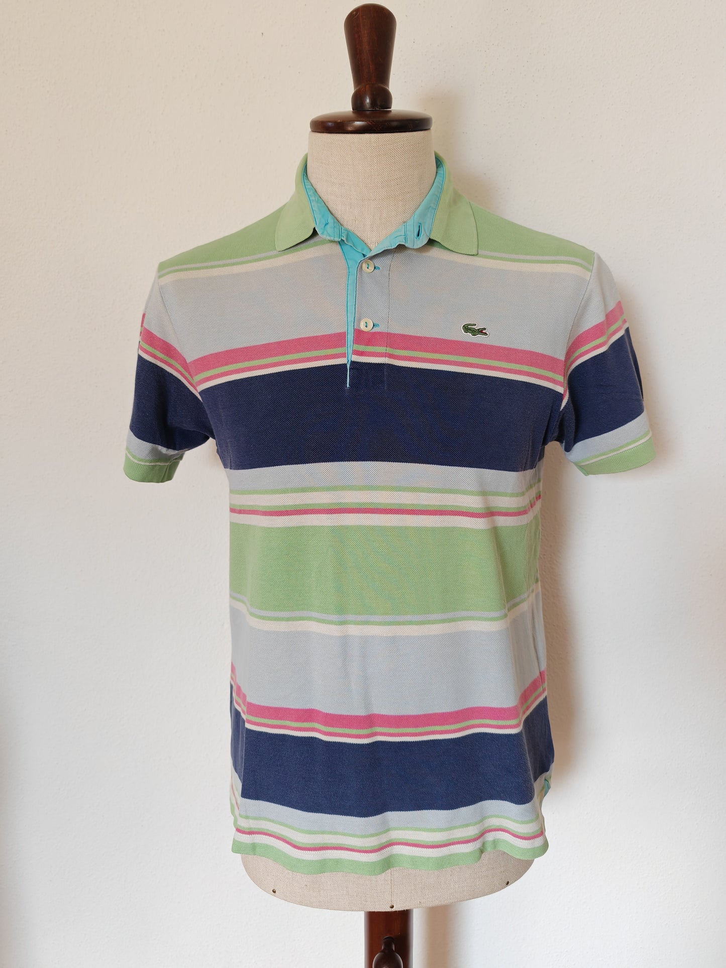 Polo Lacoste a righe multicolore - 4 (M)