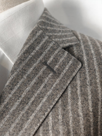 Giacca Pal Zileri in flanella grigio chiaro gessato - tg. 50