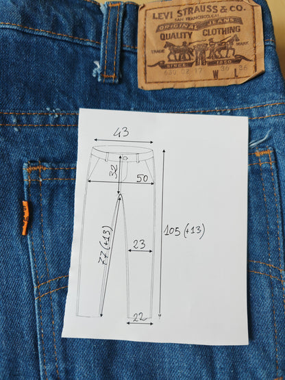 Levi's 630 02 "orange tab" 1979 - tg. 48