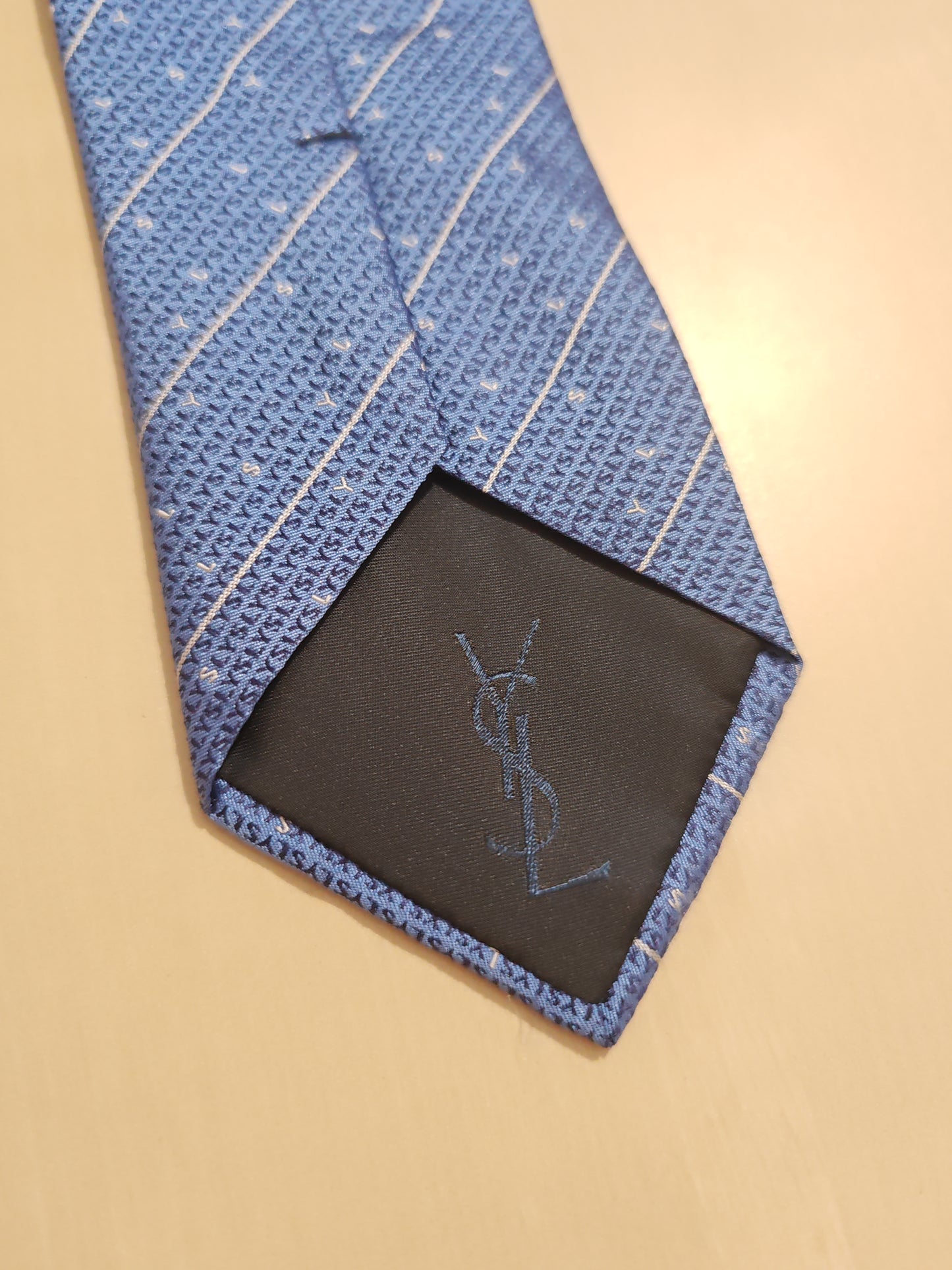 Yves Saint Laurent jacquard logoed tie