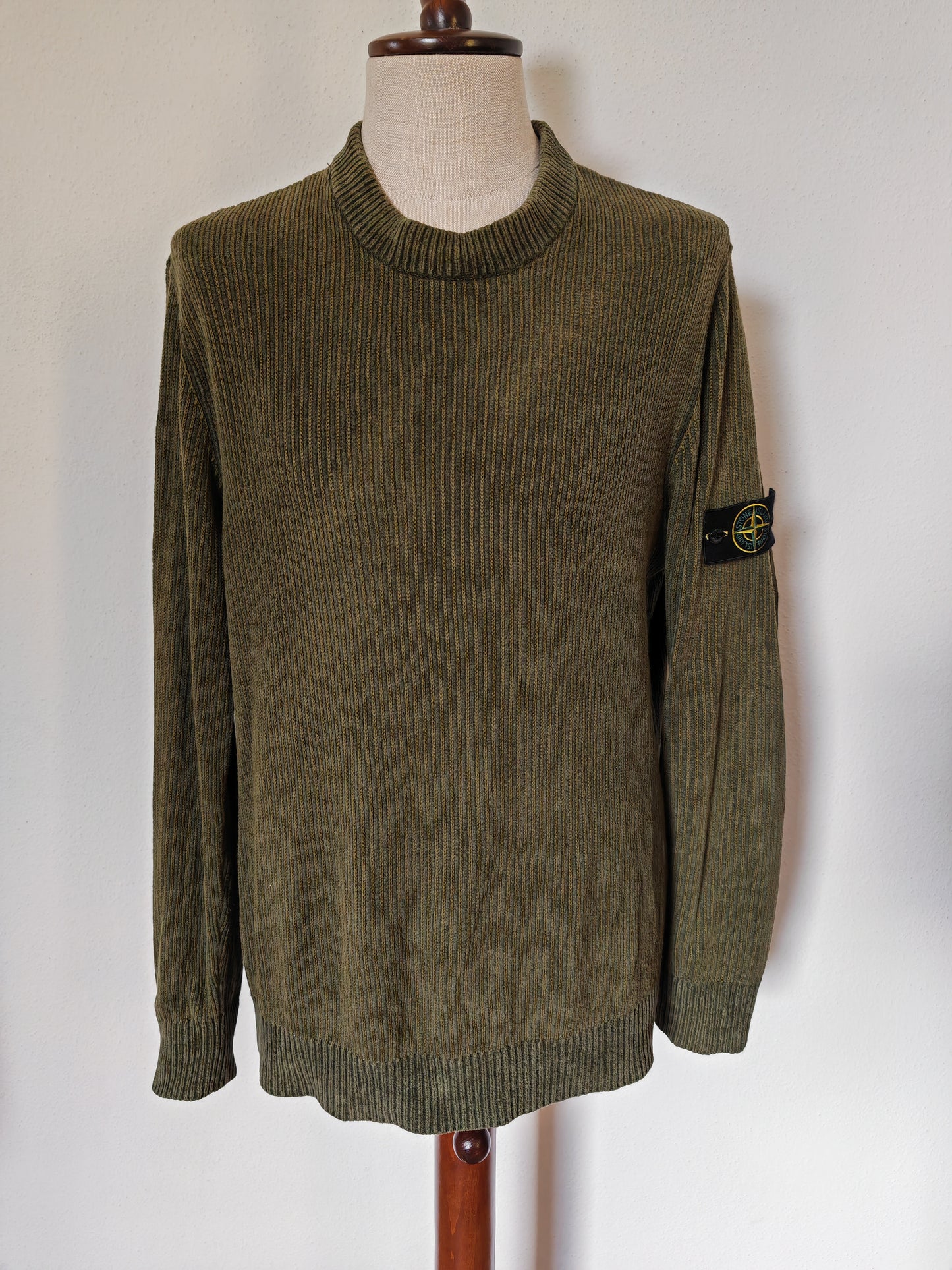 Maglione Stone Island a coste in velluto e lana - L/XL