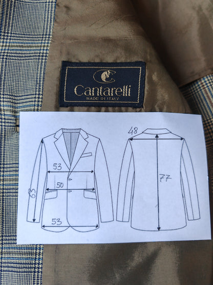 Giacca Cantarelli principe di Galles color salvia mezza fodera - tg. 48