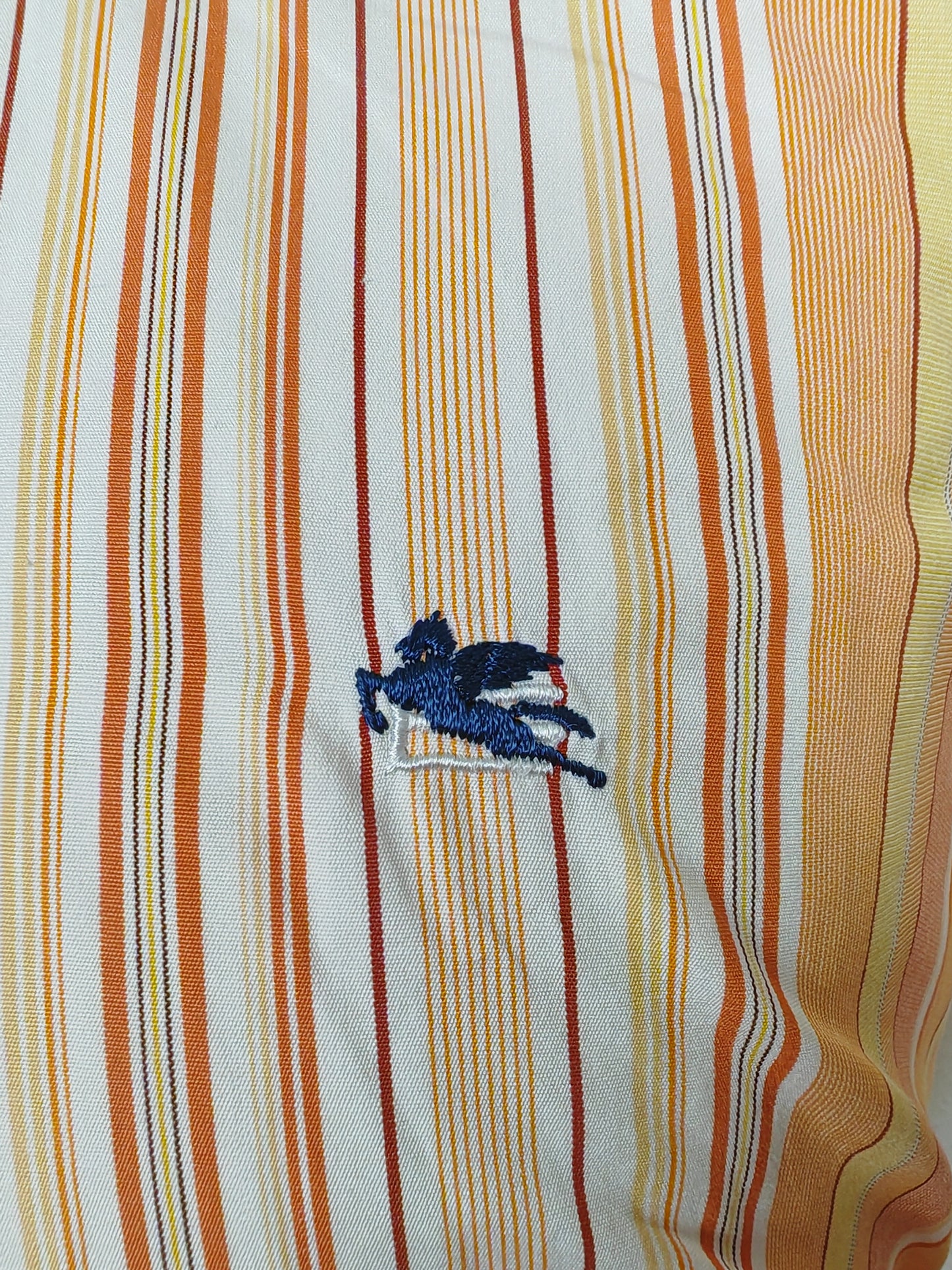 Camicia Etro righe pesca - tg. M (collo 40)