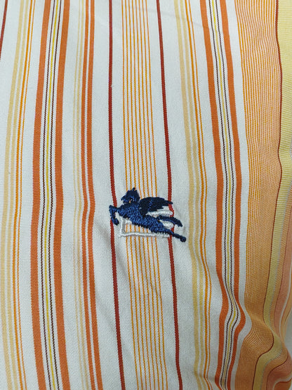 Camicia Etro righe pesca - tg. M (collo 40)