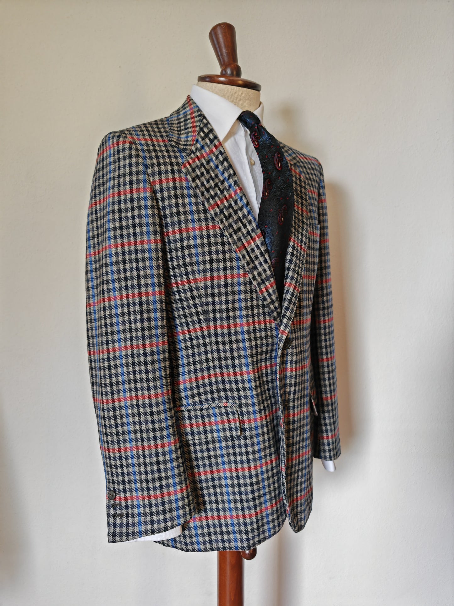 Giacca sartoriale Cangini Forlì, quadri check - tg. 50