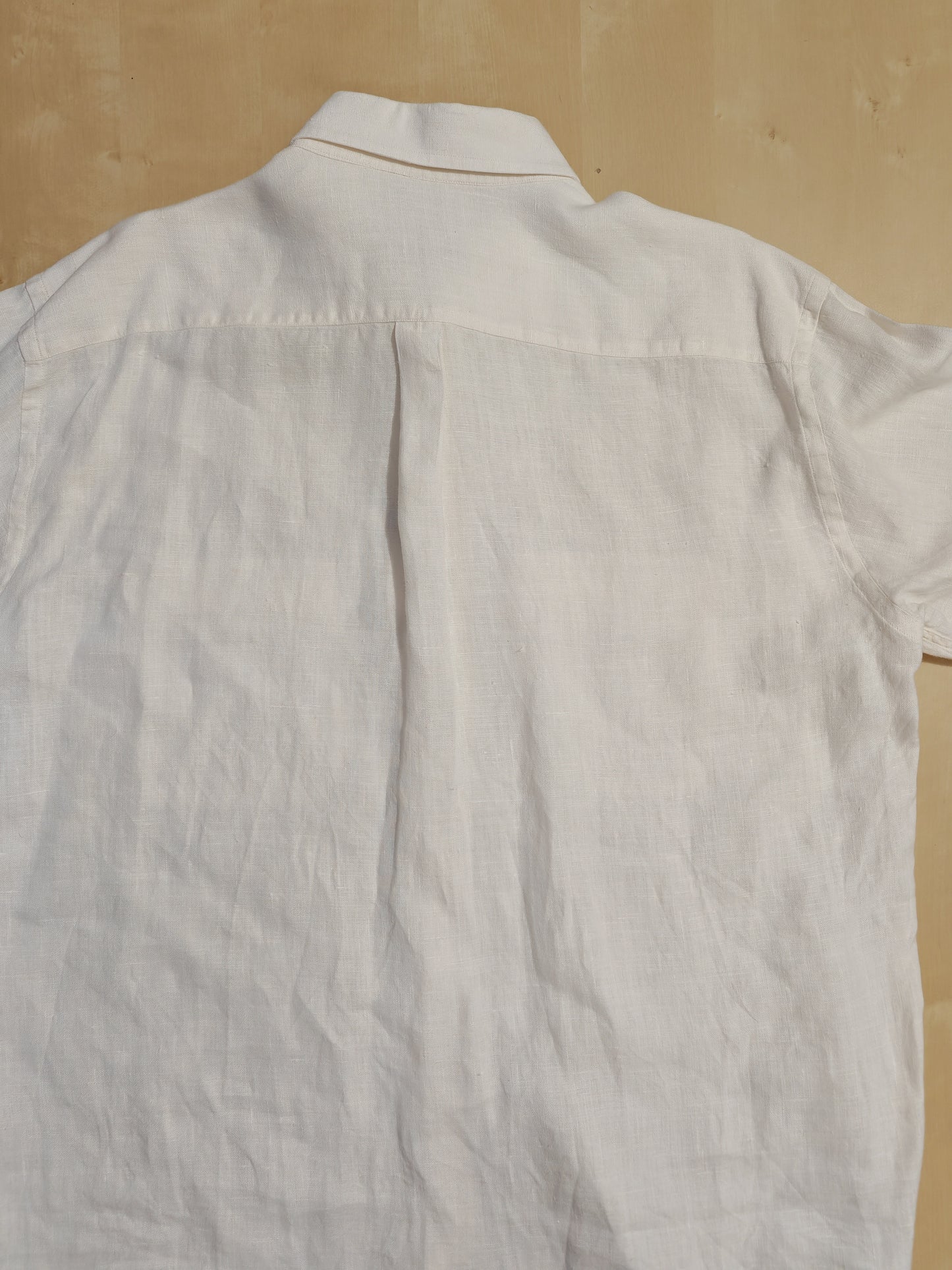 White shirt in puer linen - XL