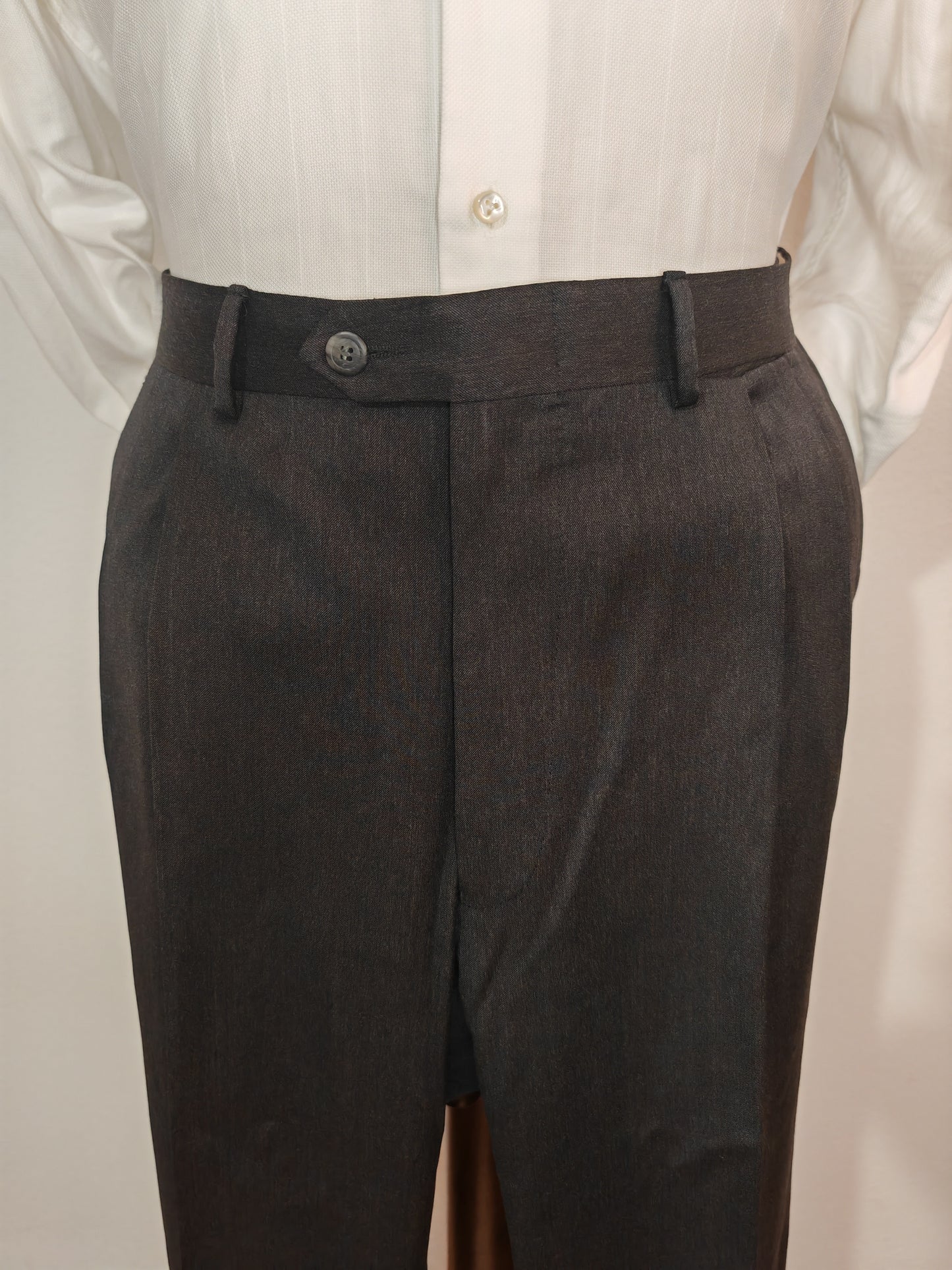 Pantalone Giusti Bologna, tess. Loro Piana flanella pettinata super 120 S - tg. 56