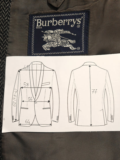 Giacca Burberrys herringbone in lana e cashmere - tg. 54/56