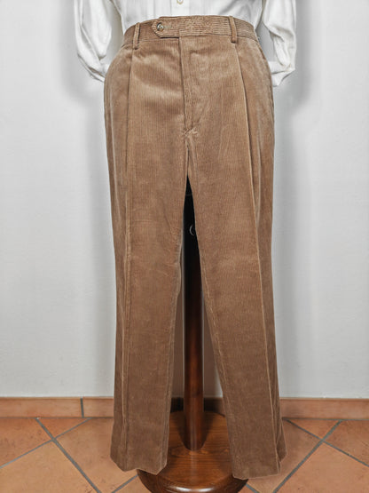 Pantalone in velluto a coste beige - tg. 50/52