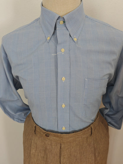 Camicia Tommy Hilfiger azzurra Glen check - L/XL (collo 41)