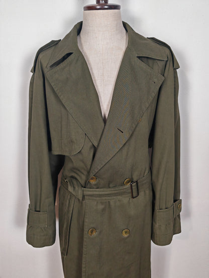 Trench Valentino anni '80 verde scuro - tg. 50-54