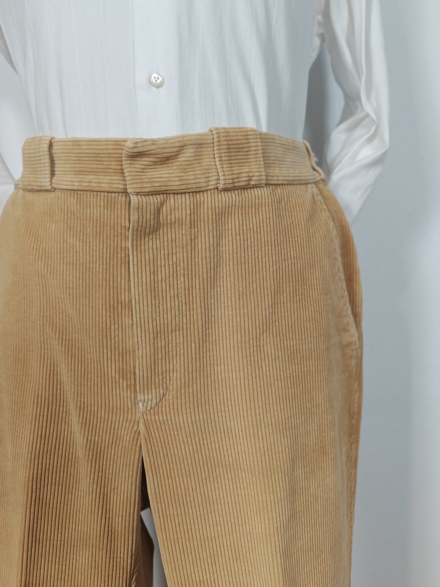 Pantalone Barbour anni '90 in velluto a coste beige - tg. 34 (=48)