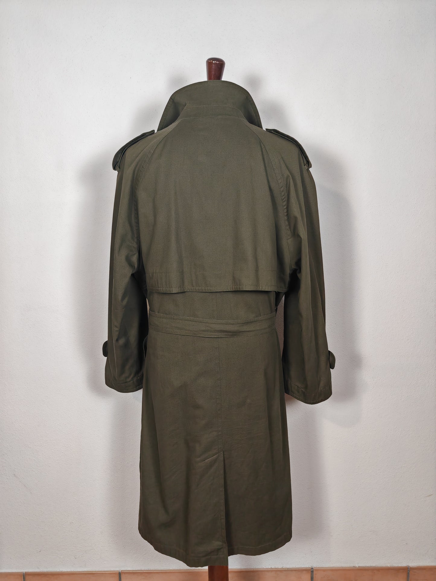 Trench Valentino anni '80 verde scuro - tg. 50-54