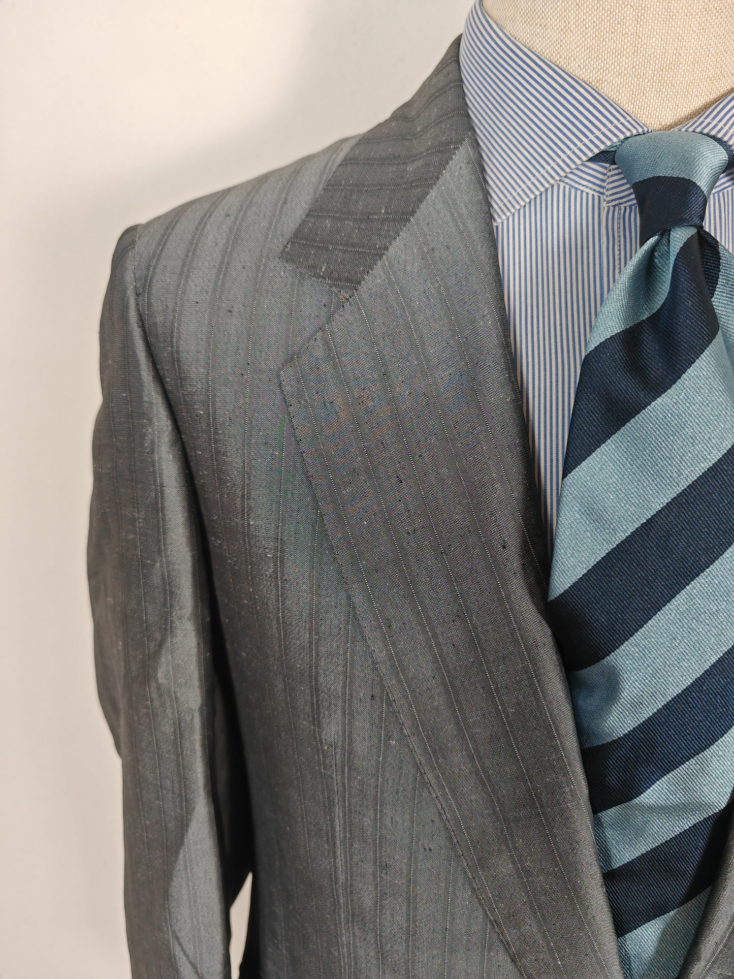 Giacca Pierre Cardin anni '80 in seta shantung - tg. 48