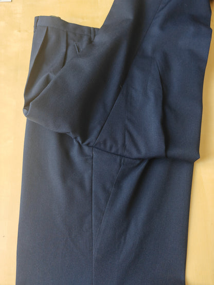 Completo sartoriale anni '60 twill di lana blu - tg. 50