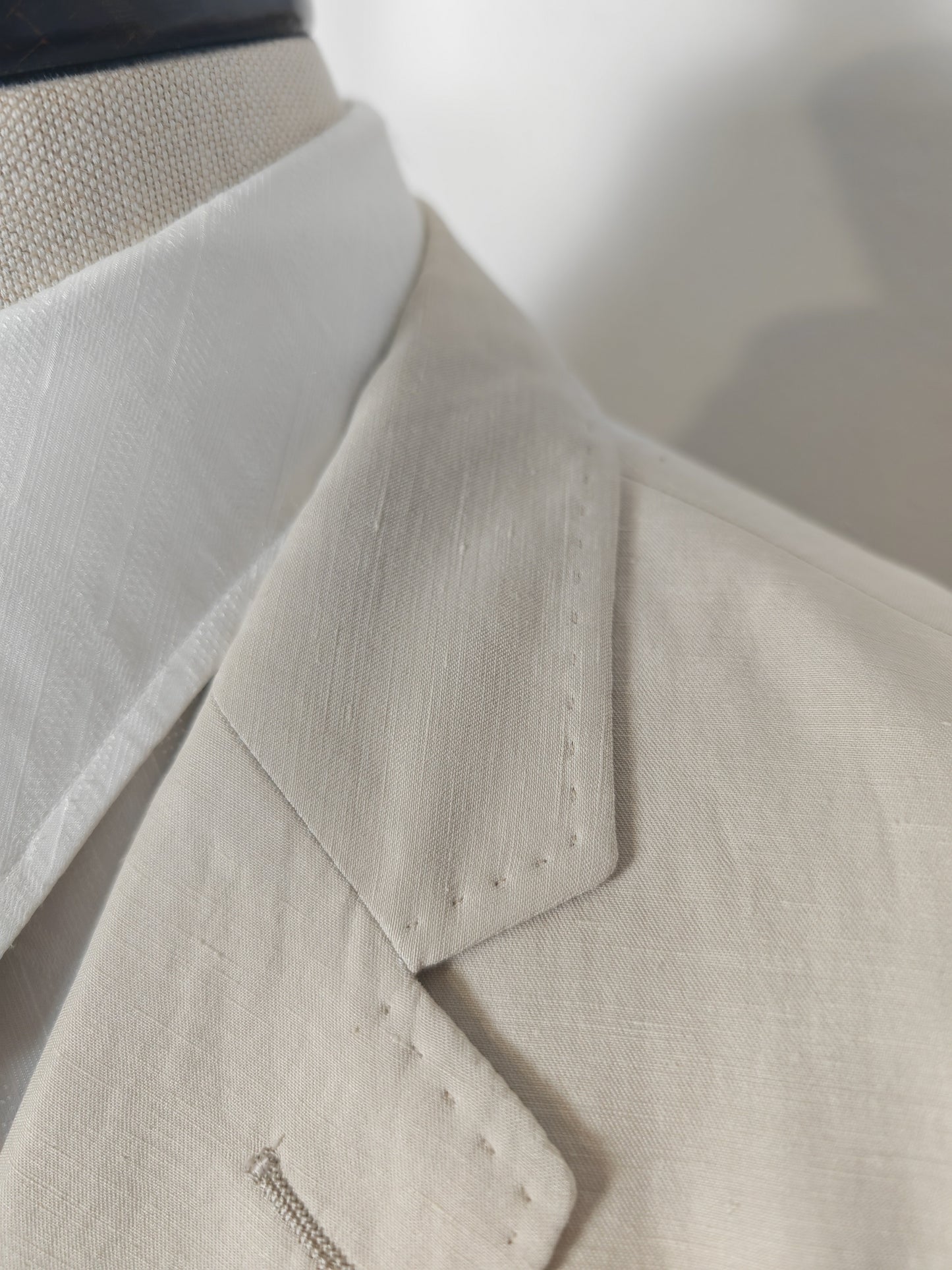 Giacca Armani Collezioni in seta e lino color avorio - tg. 52/54