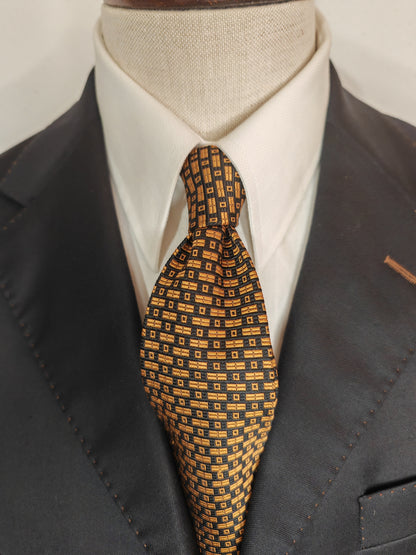 Etro, tie with geometric micro pattern