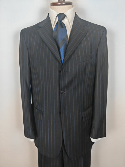 Completo anni '90 blu notte gessato - tg. 50