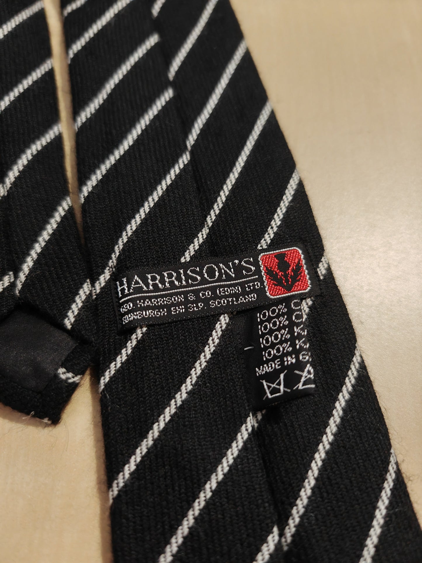 Cravatta Harrison's of Scotland in puro cashmere