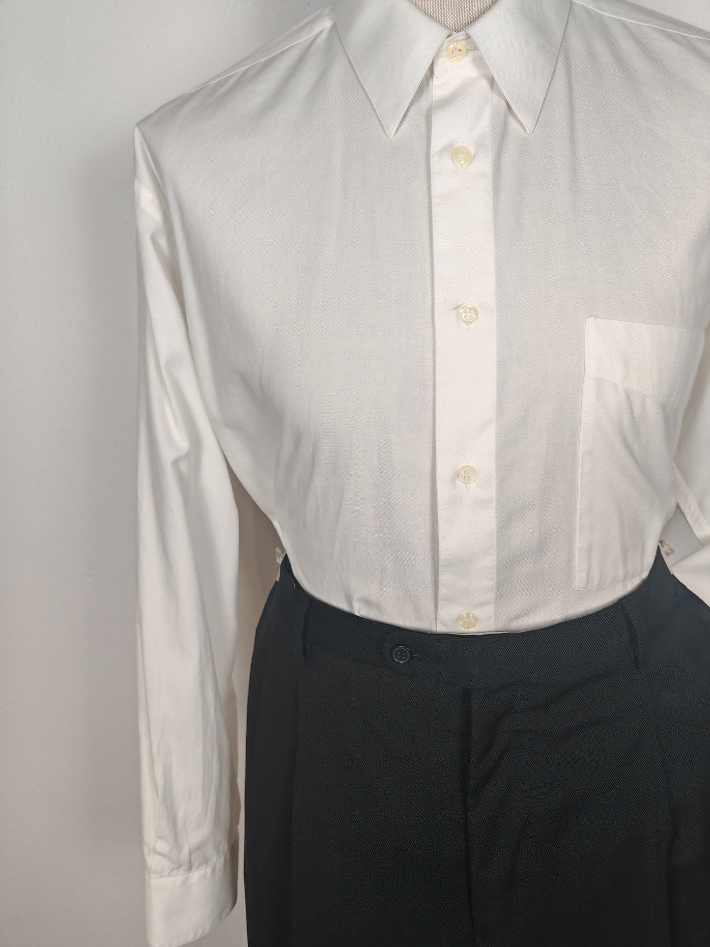 Camicia bianca Pancaldi anni '80 collo italiano - tg. XL collo 43/44