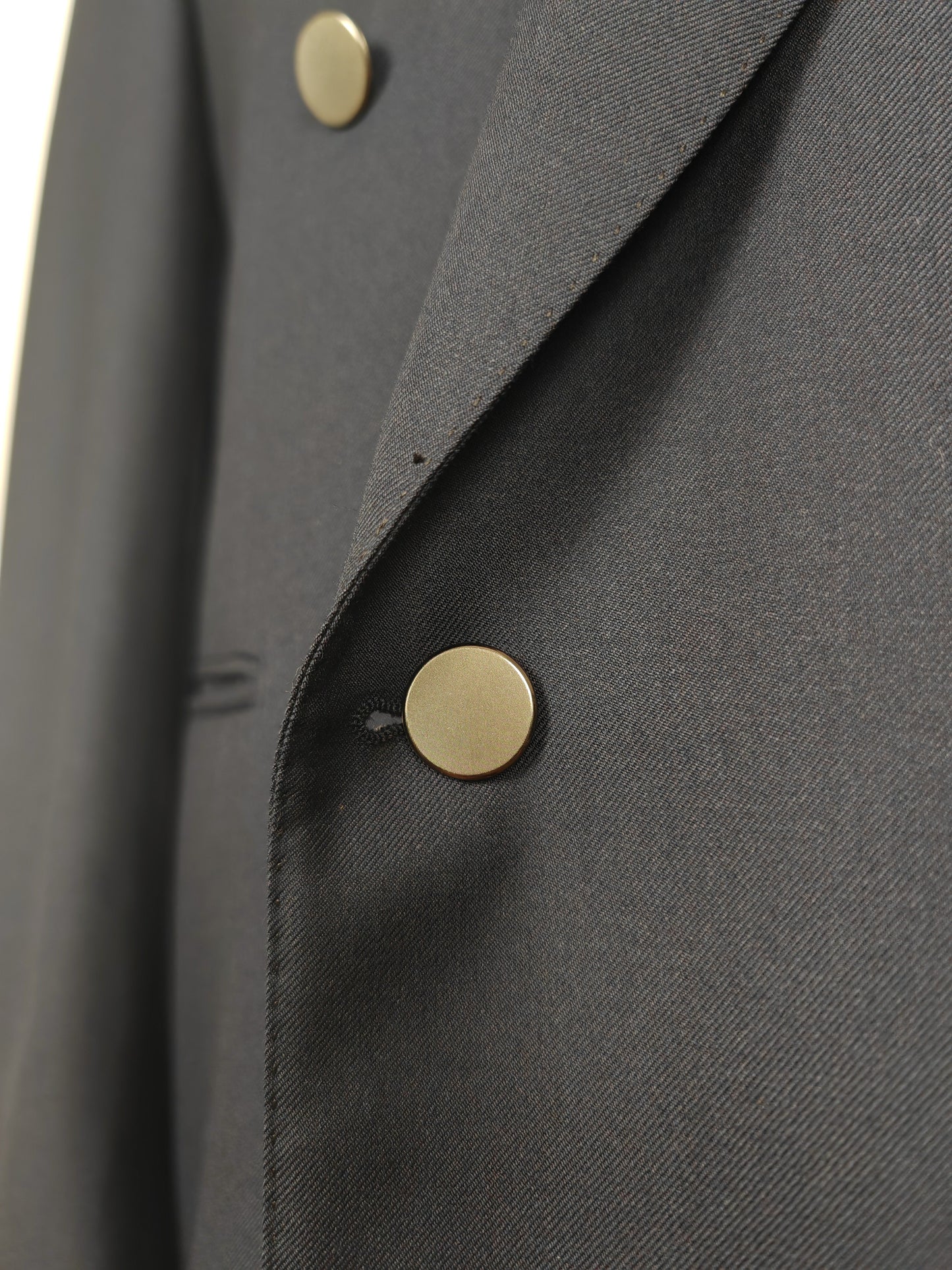Blazer navy doppiopetto in twill pettinato - tg. 48