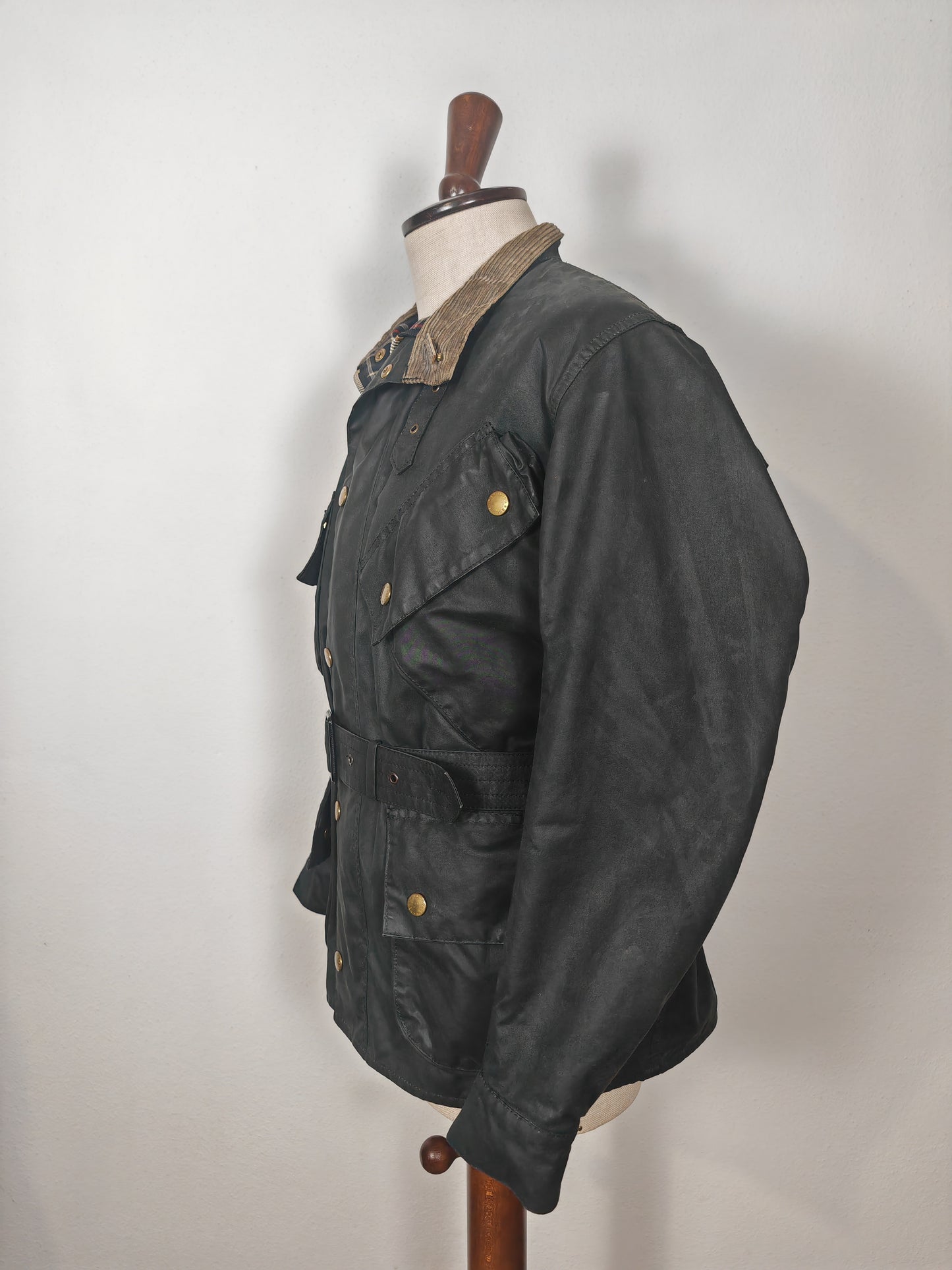 Barbour International 1995 nero, con imbottitura - C38/97 cm