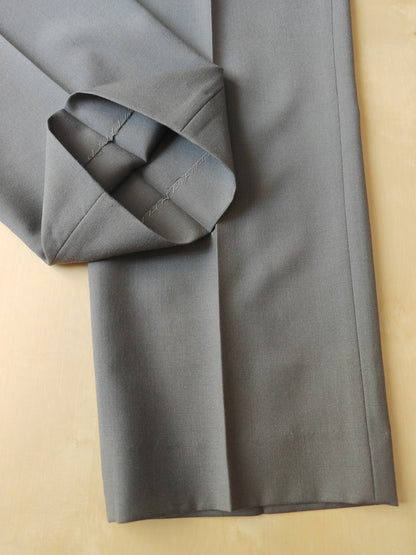 Completo anni '80 in fresco lana verde-grigio - tg. 50/52