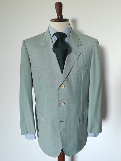 Giacca estiva mezza fodera Brioni micro check - tg. 52