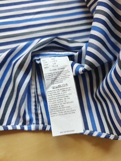 Camicia Paul & Shark a righe blu - collo 42 (L)