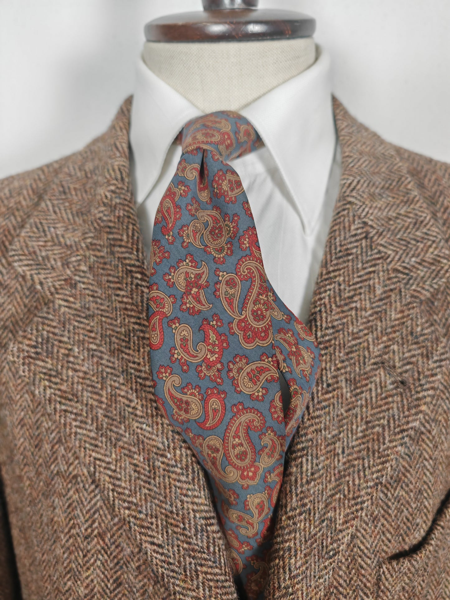 Giacca in Harris Tweed spinato marrone - tg. 56