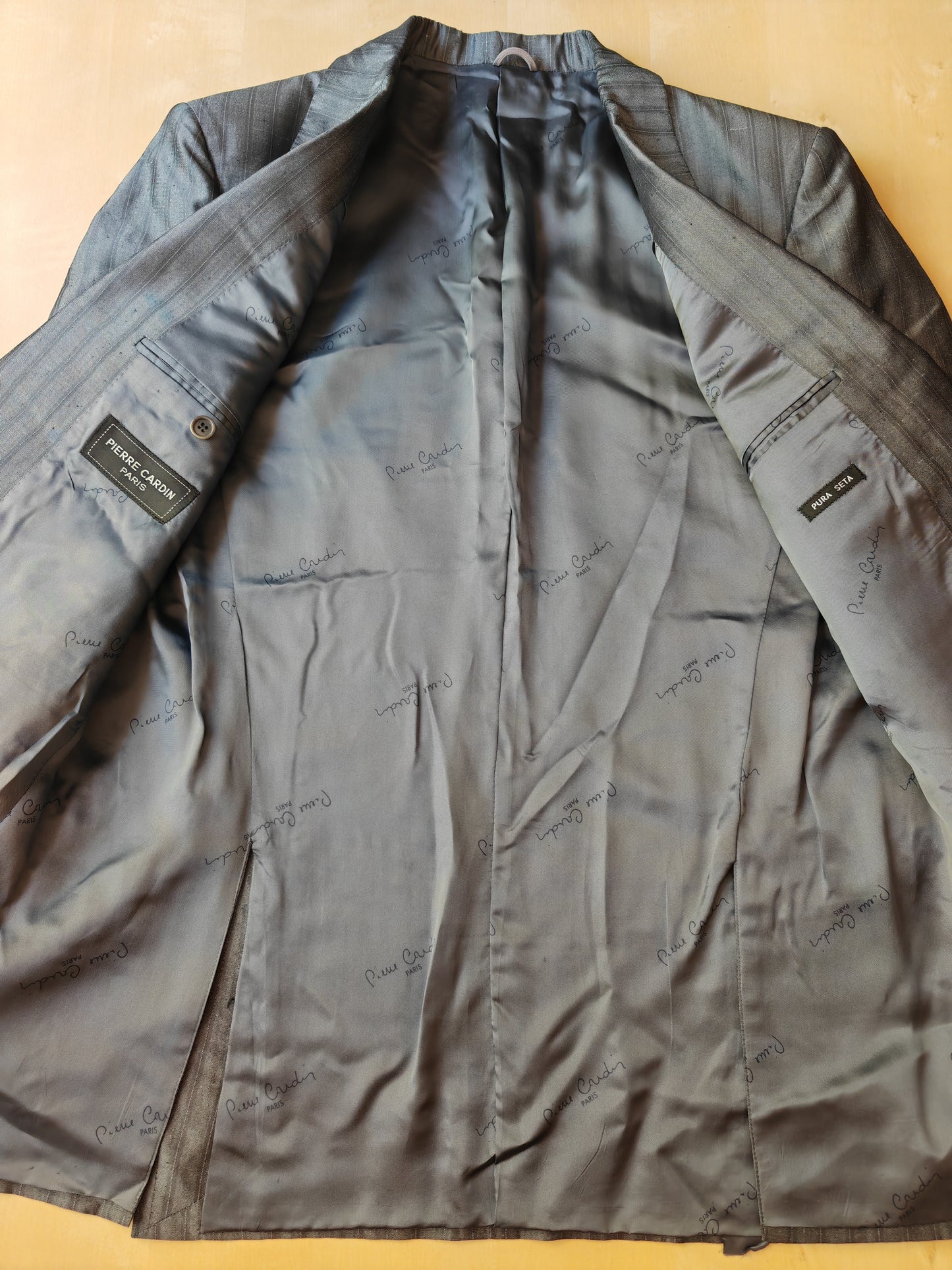 Giacca Pierre Cardin anni '80 in seta shantung - tg. 48