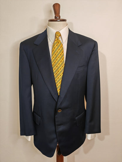 Blazer Ermenegildo Zegna navy 3 bottoni stirato a 2 - tg. 54